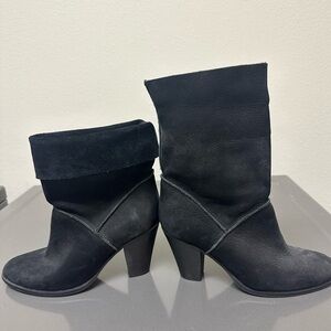 Steve Madden black fold down boots size 6 dalilaa